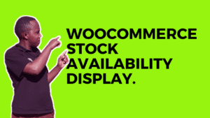 woocommerce stock availability