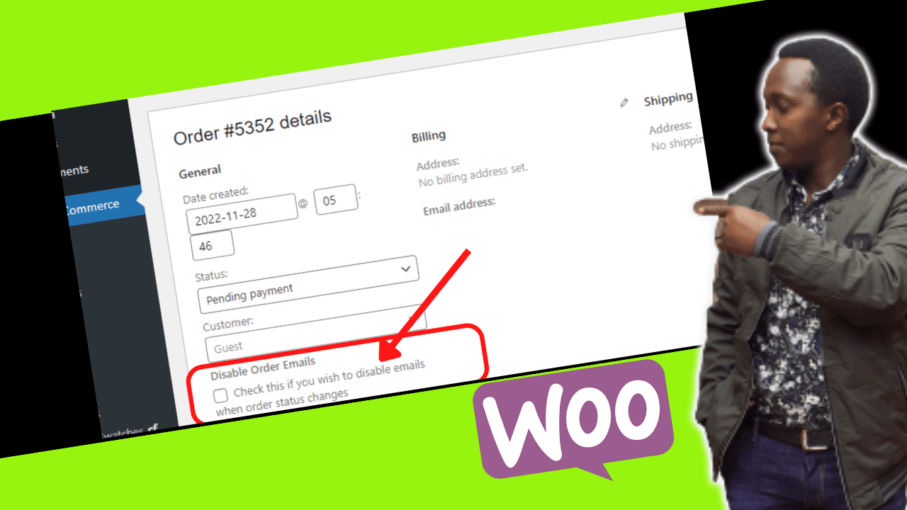 woocommerce disable order status notification notification